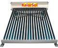 Calentador solar KalorSol de 20 tubos de vacío y tanque de acero inoxidable con capacidad para 6 personas.