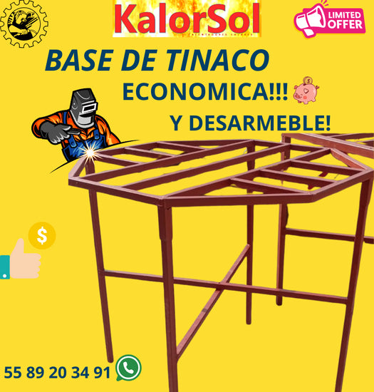 Base de tinaco para calentador solar