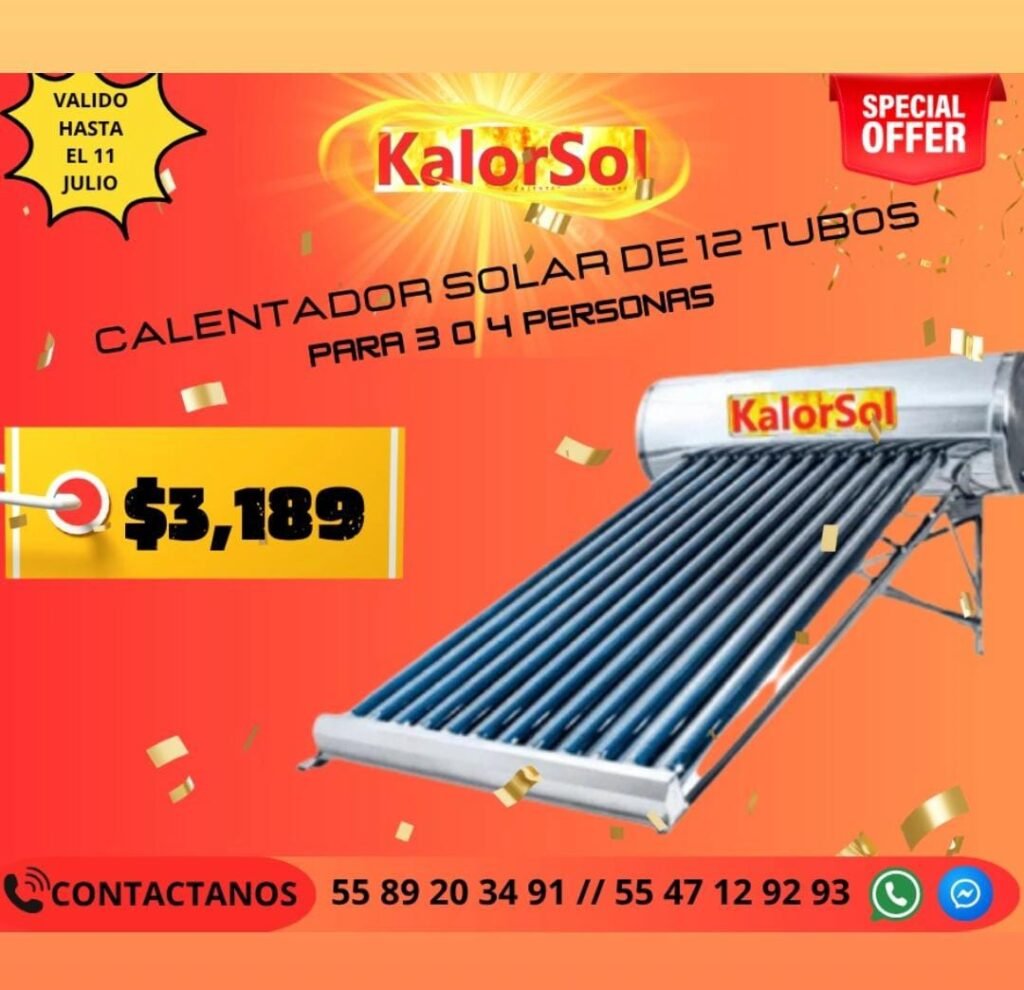 Familia feliz usando agua caliente de calentador solar kalorsol , una inversión inteligente
