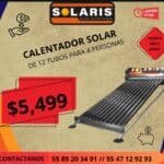 Calentador solar Solaris instalado, ahorra energía y disfruta agua caliente